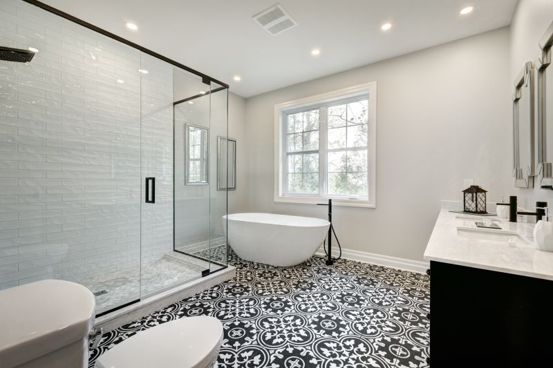 Open Shower with Floor-Level Entry